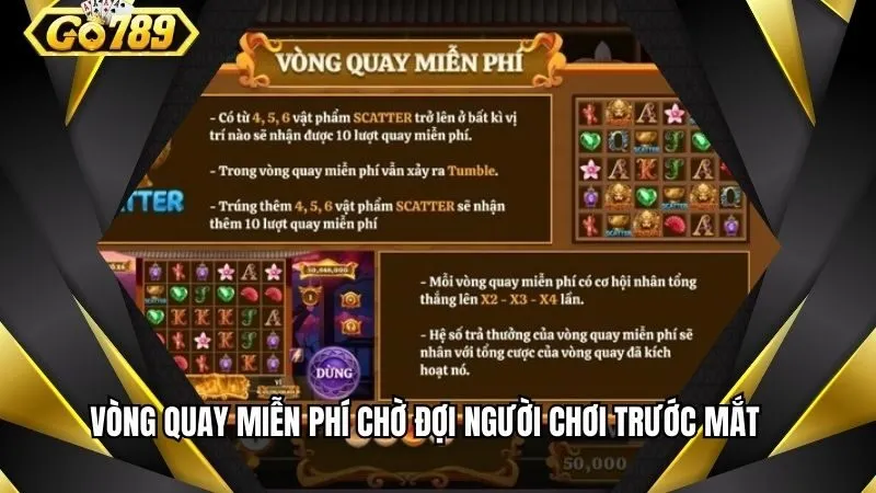 Vòng quay miễn phí với phần thưởng hấp dẫn sẵn sàng chờ đón người chơi